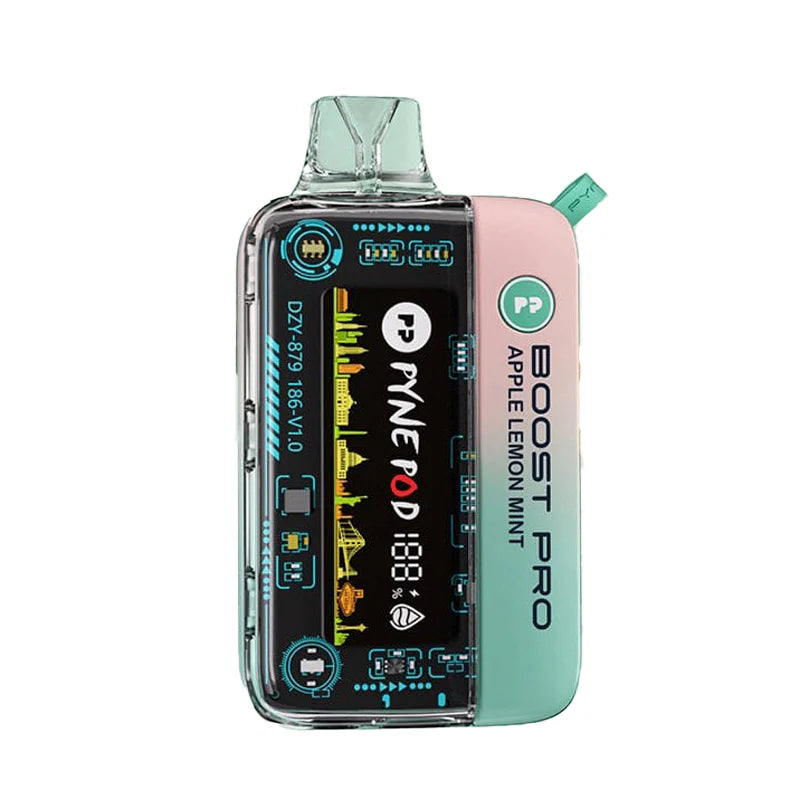 Apple Lemon Mint Pyne Pod Boost Pro 20000 - Black Coral